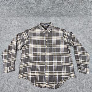 100% Cotton Flannel Shirt Mens Size XL Invitational Arrow Plaid